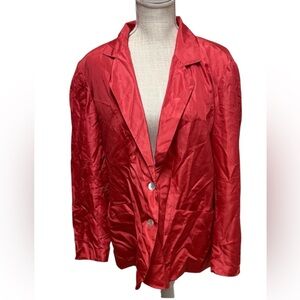 WINTERSILKS Silk Blazer Size Large
